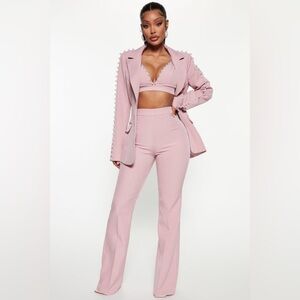 FASHION NOVA BLUSH PANTS SIZE XS (PANTS ONLY)